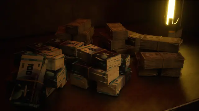 Supply crates stacked together in The Last Caretaker.